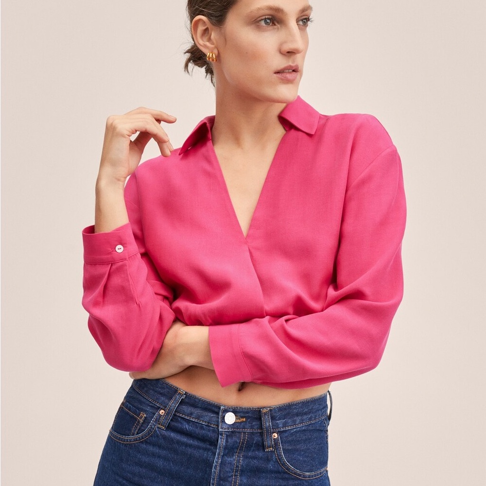 Mango Lyocell Crop Top